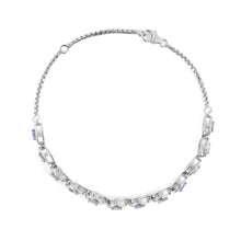 Load image into Gallery viewer, Silver Tanzanite Tennis Bracelet