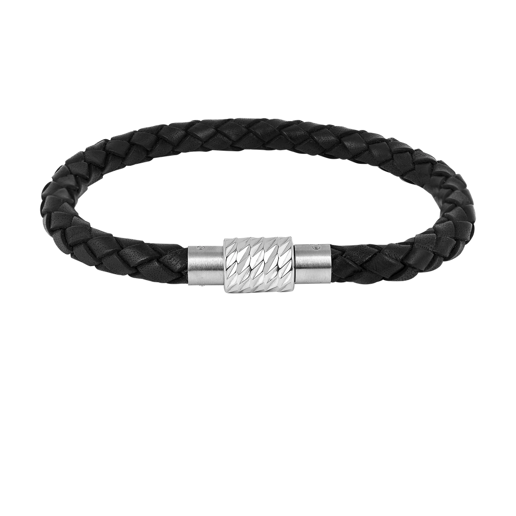Braided Leather Bracelet For Mens