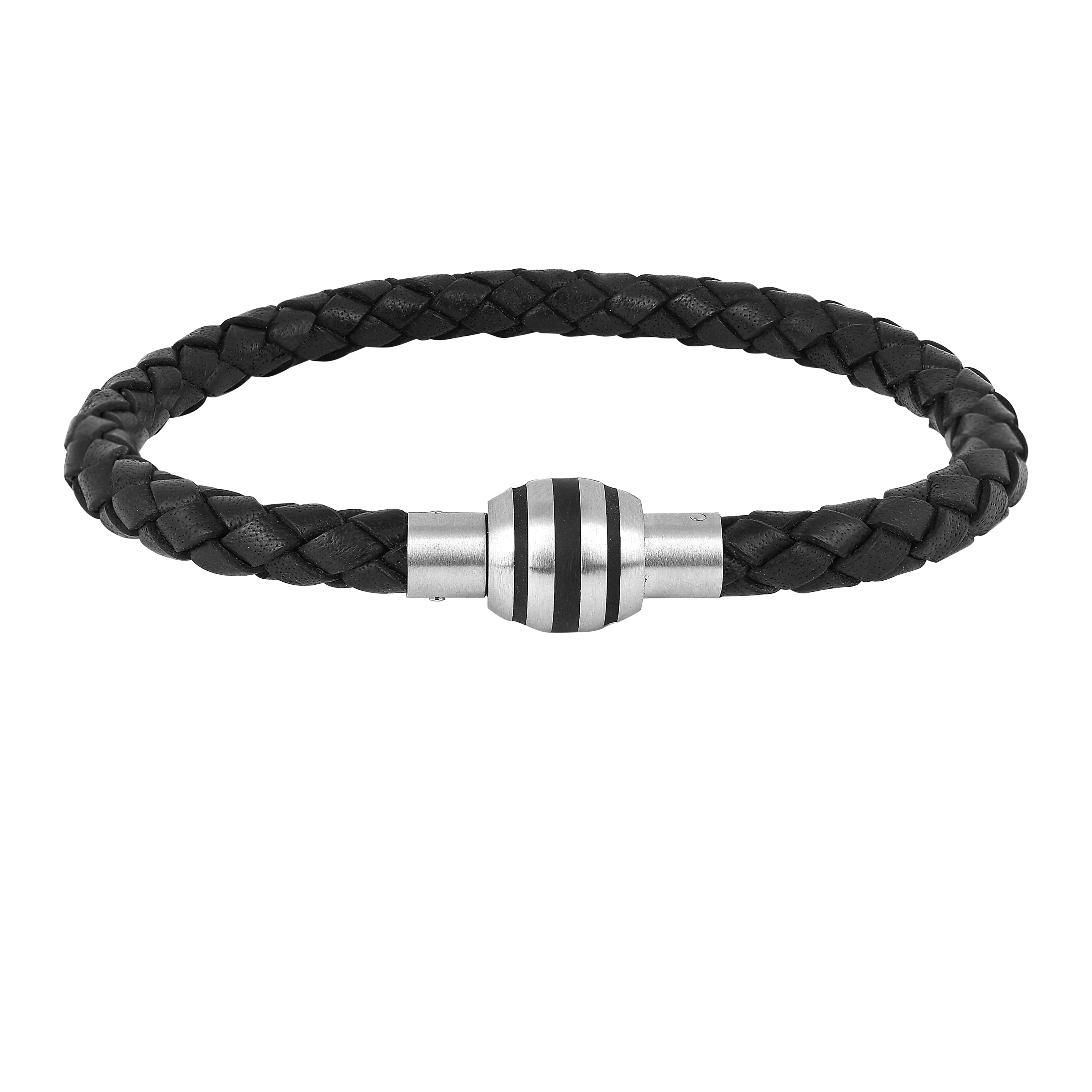 Mens Braided Leather Bracelet