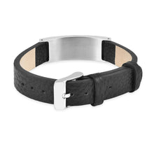 Load image into Gallery viewer, Real Black Leather Fashion Bracelet