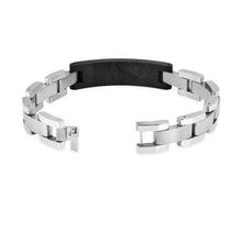 Load image into Gallery viewer, Mens Leather Cross Bracelet