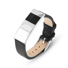 Load image into Gallery viewer, Genuine Black Leather Mens Bracelet