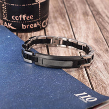 Load image into Gallery viewer, Stainless Steel Black Link Bracelets