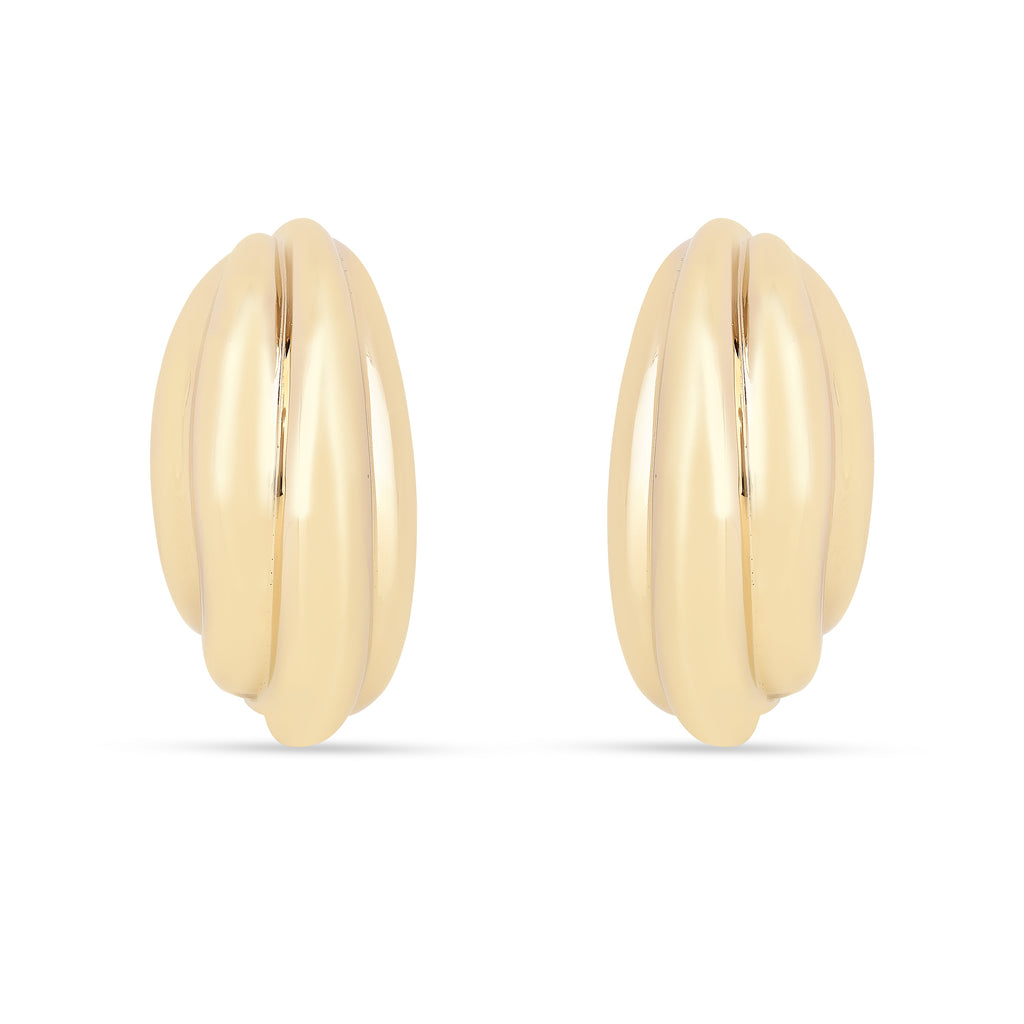 18K Gold Vermeil Layered Hoop Earrings