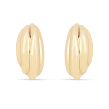 Load image into Gallery viewer, 18K Gold Vermeil Layered Hoop Earrings