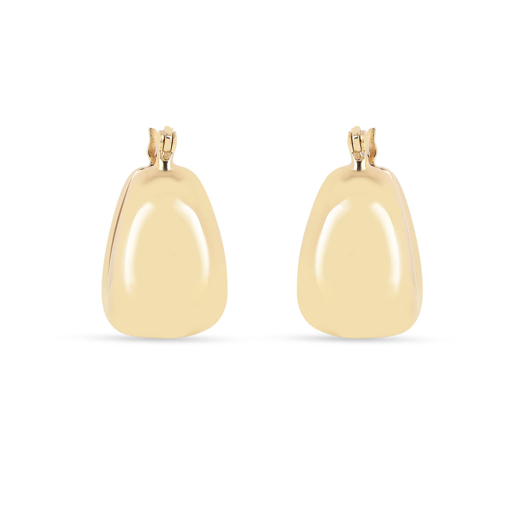 18K Gold Vermeil Huggie Hoops Earrings