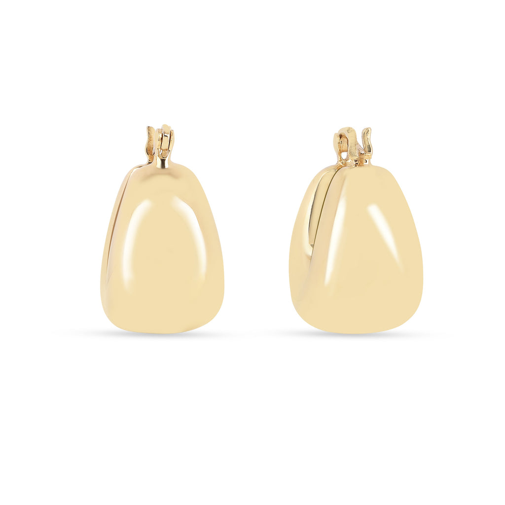 18K Gold Vermeil Huggie Hoops Earrings
