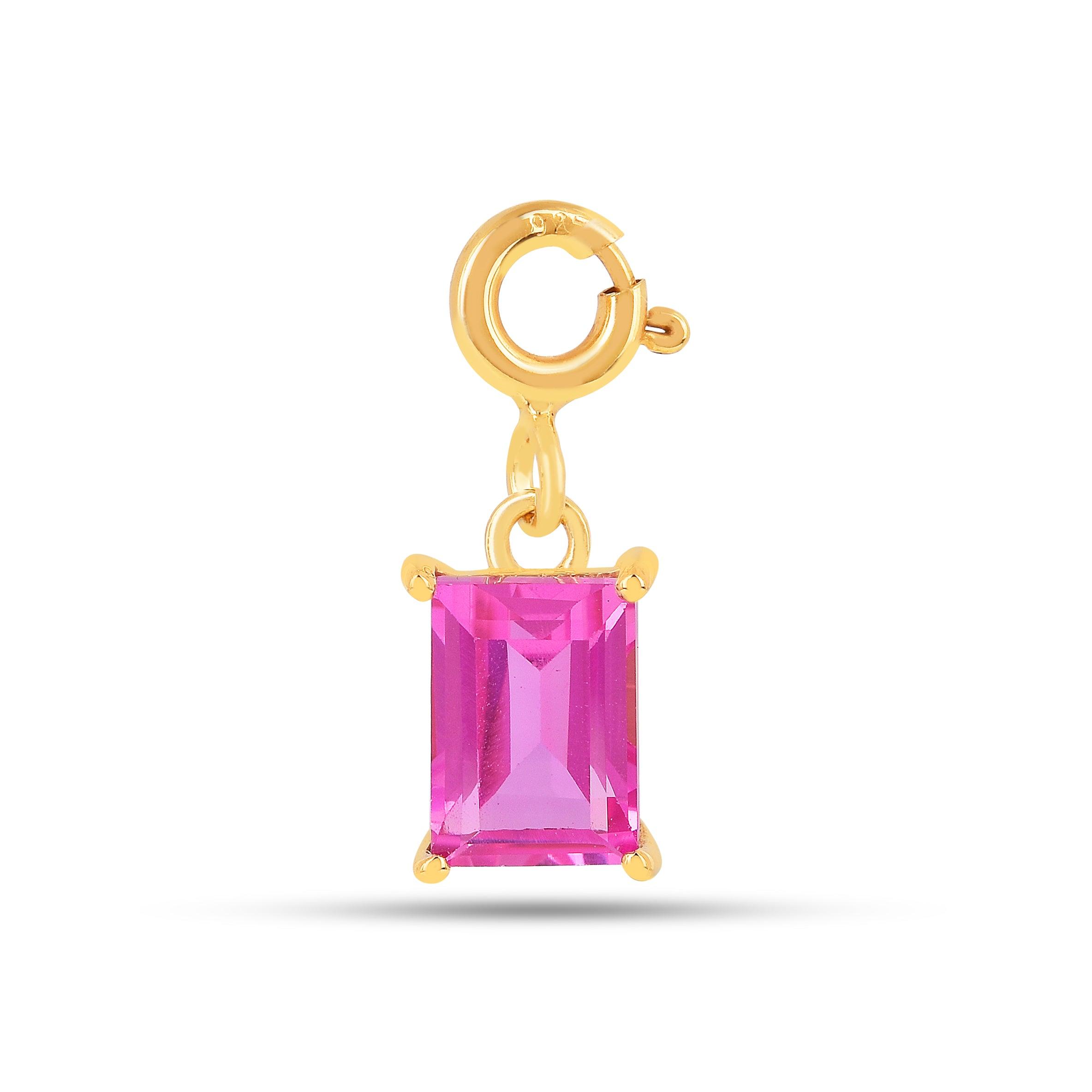 Sapphire Baguette Charms Pendant Fine Color Jewels dla-dm-discount-all-154898
