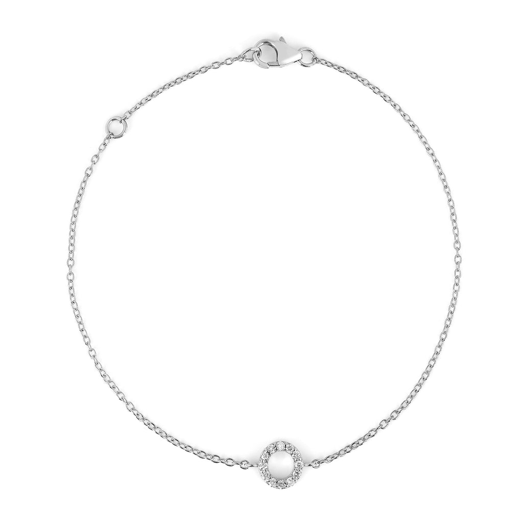 eternity bracelet, sterling silver bracelet for her