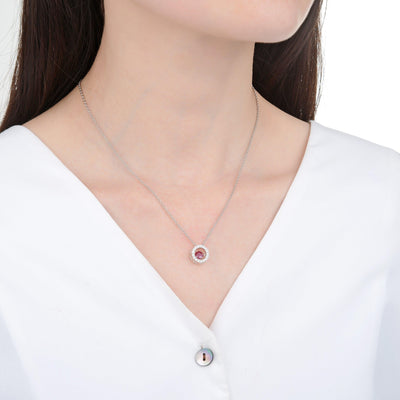 Ruby Dancing Necklace - FineColorJewels