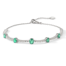 Load image into Gallery viewer, Emerald Adjustable Bracelet
