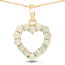 Load image into Gallery viewer, 10K Yellow Gold Ruby Heart Necklace