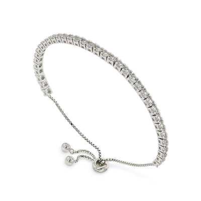 White Sapphire Tennis Bracelet - FineColorJewels