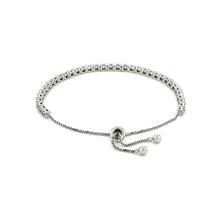 Load image into Gallery viewer, White Sapphire Tennis Bracelet - FineColorJewels