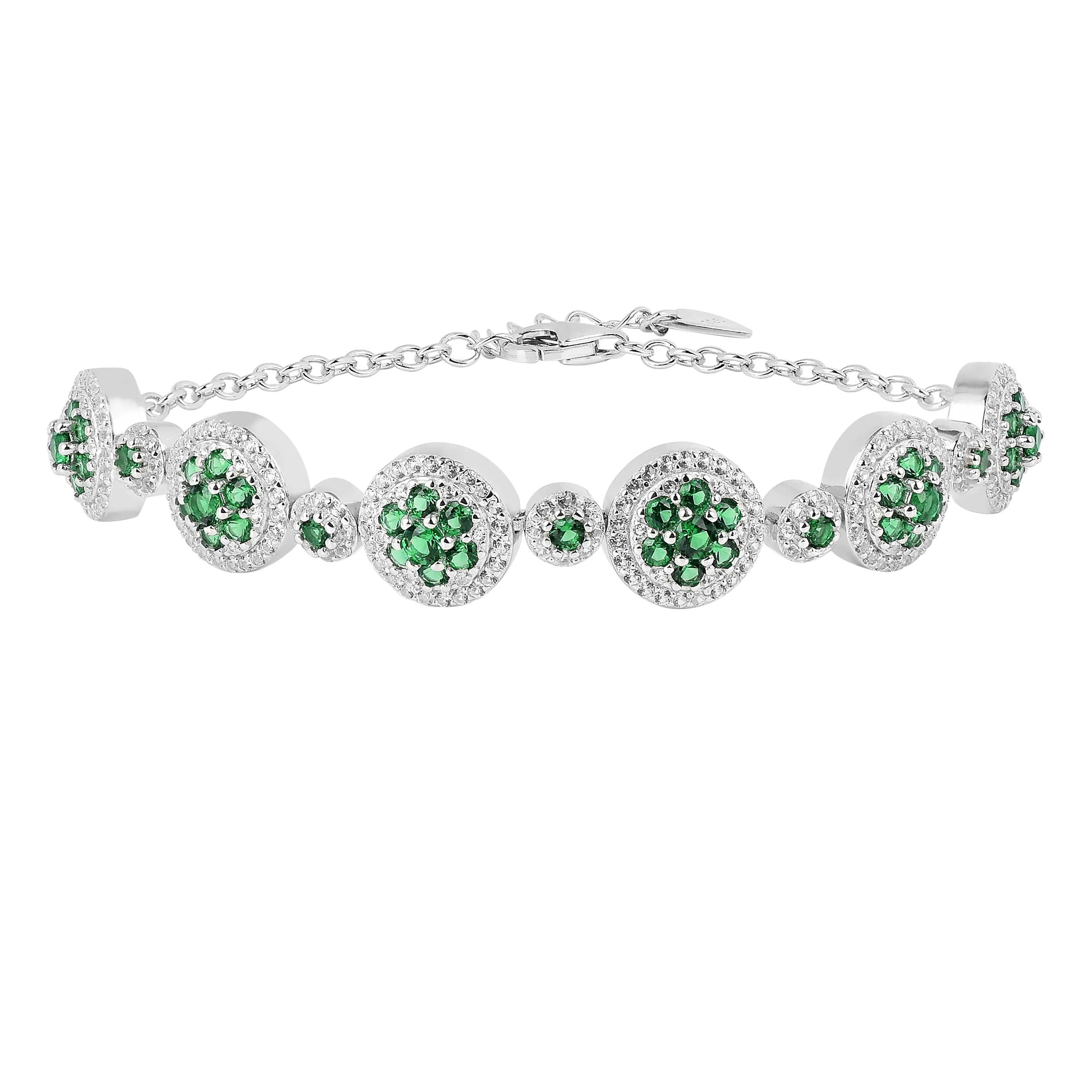 Lab Grown Emerald White Halo Bracelet FineColorJewels best gift for girls, best gift for women, Bracelet Gift For Her, Bridesmaid Gift 925 Sterling Silver, Christmas gift, Created emerald bracelet, gift for her, Gift for Mom, gift for women, gift from daughter, gift ideas for her, gifts for her, green gemstone bracelet, Mother's Day Gift, New Year gift, tennis bracelet., Valentine's Day gift, Wedding Bridal Bracelet