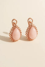 Load image into Gallery viewer, Natural Pink Opal Leverback Silver Earrings