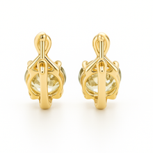 Load image into Gallery viewer, Natural Green Prasiolite Earrings Sterling Silver