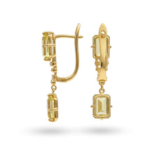 Load image into Gallery viewer, Natural Citrine Sterling Silver Drop Earrings