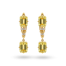 Load image into Gallery viewer, Natural Citrine Sterling Silver Drop Earrings