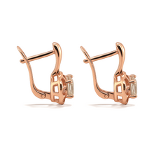 Load image into Gallery viewer, Natural Green Prasiolite Earrings Sterling Silver