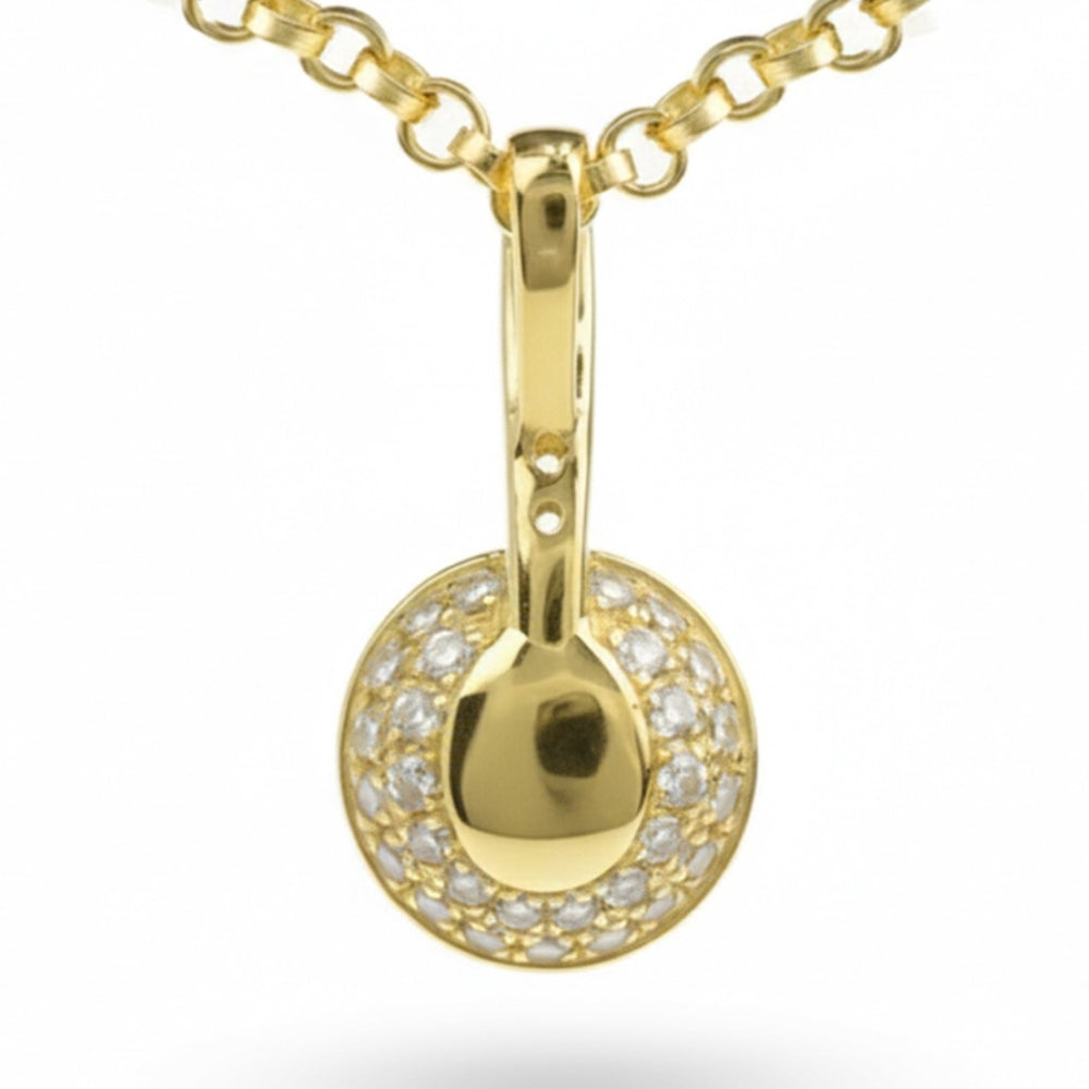 Natural Yellow Citrine Sterling Silver Pendant