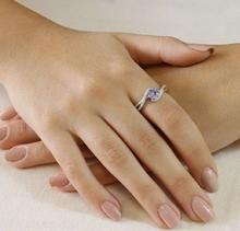Load image into Gallery viewer, Natural Amethyst Stone Bypass Ring Silver