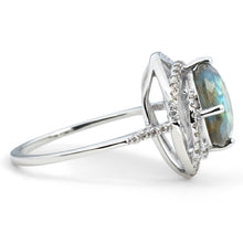 Load image into Gallery viewer, Natural Labradorite 925 Sterling Silver Statement Ring