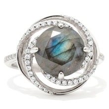 Load image into Gallery viewer, Natural Labradorite 925 Sterling Silver Statement Ring