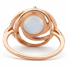 Load image into Gallery viewer, Natural White Moonstone Sterling Silver Ring