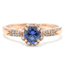 Load image into Gallery viewer, Natural Round Iolite Sterling Silver Ring