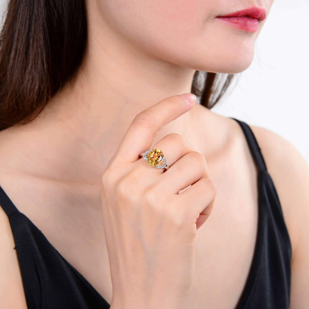Sterling Silver Oval Citrine White Topaz Ring
$ 50 – 100, 6, 7, 8, Oval, Citrine, Golden Yellow, White, White Topaz, 925 Sterling Silver, Fashion