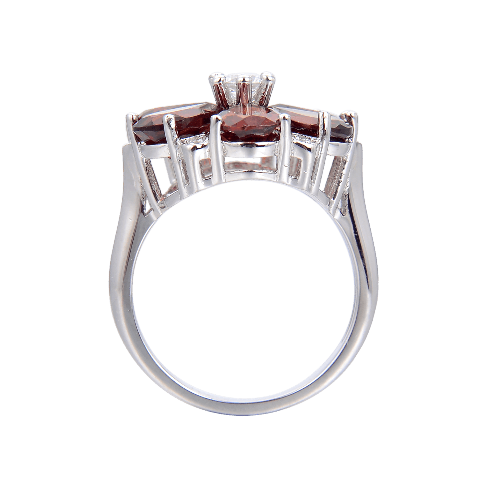 Signature Sterling Silver Blooming Garnet Ring.
$ 50 - 100, Garnet, Red, Pear, 925 Sterling Silver, Fashion, Cocktail