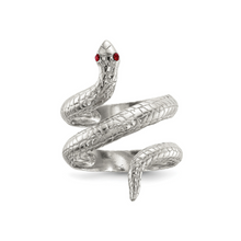 Load image into Gallery viewer, Red Eye Snake Ring