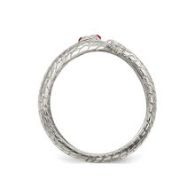 Load image into Gallery viewer, Red Eye Snake Ring