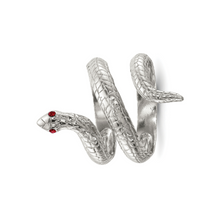 Load image into Gallery viewer, Red Eye Snake Ring