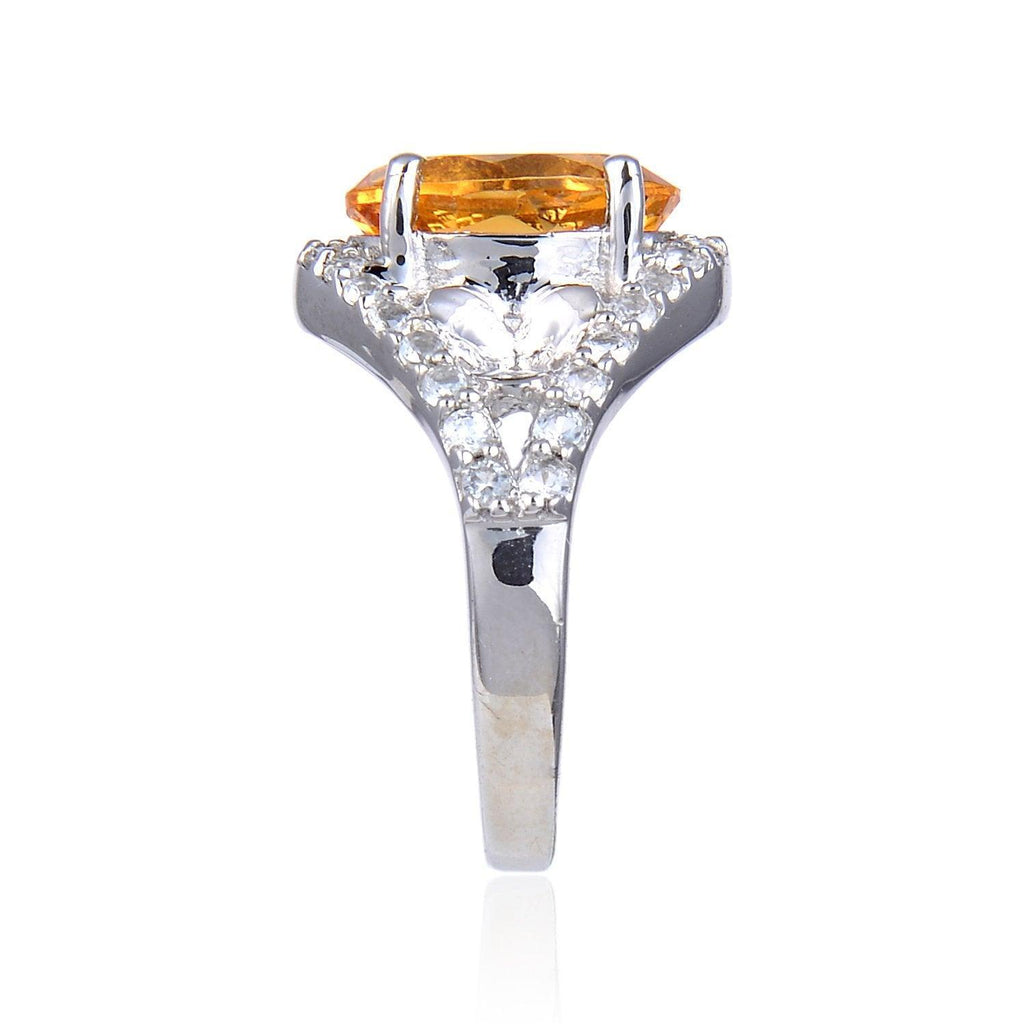 Sterling Silver Oval Citrine White Topaz Ring
$ 50 – 100, 6, 7, 8, Oval, Citrine, Golden Yellow, White, White Topaz, 925 Sterling Silver, Fashion