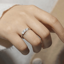 Load image into Gallery viewer, Promise Ring Moissanite Accents Engagement Ring for Women 