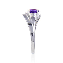 Load image into Gallery viewer, Solitaire ring design, amethyst solitaire ring design