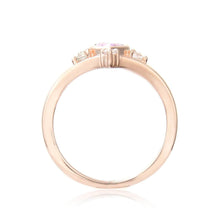 Load image into Gallery viewer, Regal Pear Shaped Pink Sapphire Ring in Yellow Gold Plated Sterling Silver