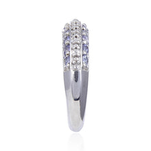 Load image into Gallery viewer, Tanzanite eternity ring design, violet gemstone ring, rings under $100