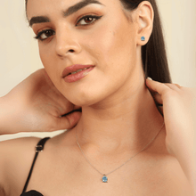 Load image into Gallery viewer, Blue Moissanite Jewelry Set Fine Color Jewels dla-dm-discount-all-143240, dla-dm-discount-all-154898, New