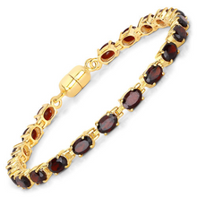 Load image into Gallery viewer, Genuine Garnet Tennis Bracelet