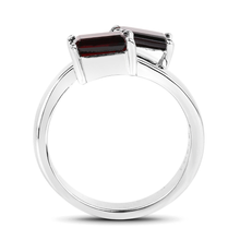 Load image into Gallery viewer, Genuine Garnet Bypass Ring