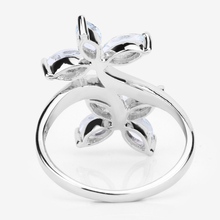 Load image into Gallery viewer, Floral Aquamarine Engagement Ring
