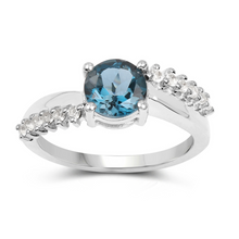 Load image into Gallery viewer, London Blue Topaz Engagement Ring