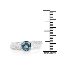 Load image into Gallery viewer, London Blue Topaz Engagement Ring