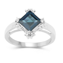Load image into Gallery viewer, London blue topaz Cocktail Ring