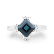 Load image into Gallery viewer, London blue topaz Cocktail Ring