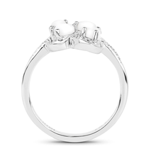 Load image into Gallery viewer, White Opal Floral Ring