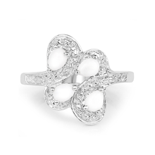 Load image into Gallery viewer, White Opal Floral Ring